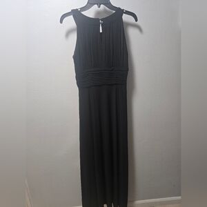 SLNY Black Backless Dress